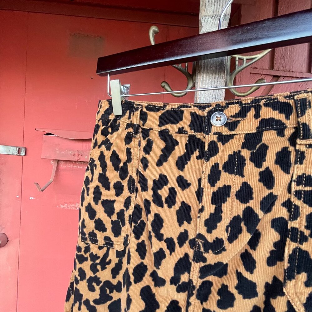 Girl's XL (14/16) Wonder Nation Corduroy Cheetah Mini Skirt - Picture 4 of 16